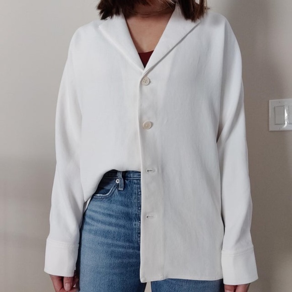 Wilfred Tops - Aritzia Wilfred Freeform Shirt Birch XS